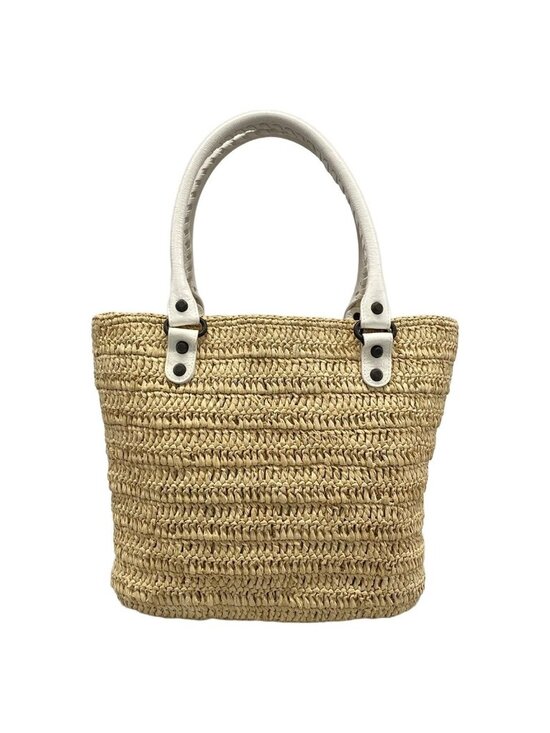 Le city bag mini Balenciaga Tote le City Small Basket Ivory White Leather